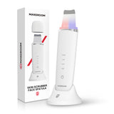 MAXGROOM M-169 ultrasonic cavitation peeling device with LED light therapy - white