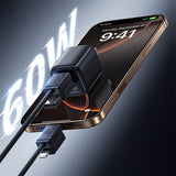 Baseus Versatile 60W USB-C - USB-C Cable with USB-A and Lightning Adapters 0.6 m - Black