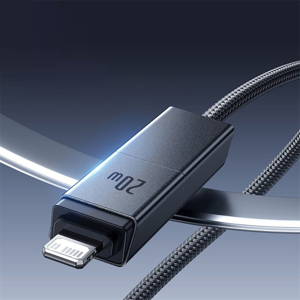 Baseus Versatile 60W USB-C - USB-C Cable with USB-A and Lightning Adapters 0.6 m - Black