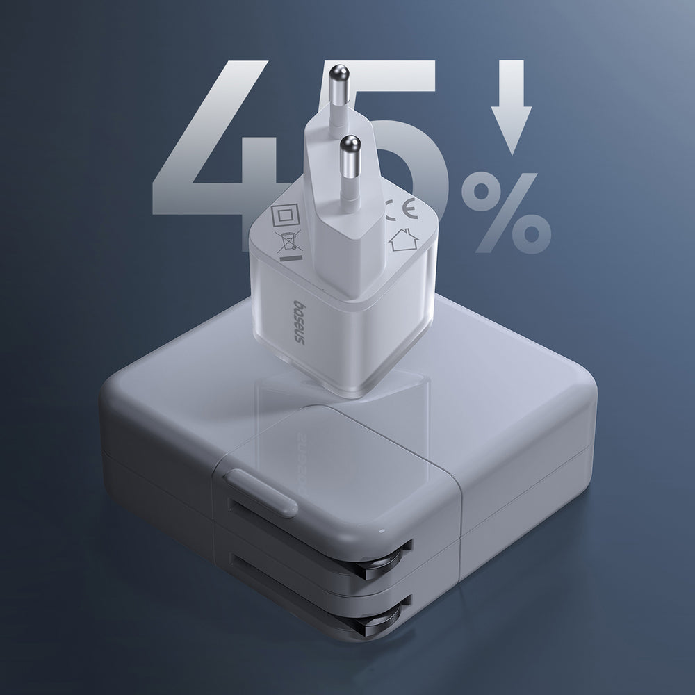 Baseus GaN5S 30W EU USB-C Wall Charger - White