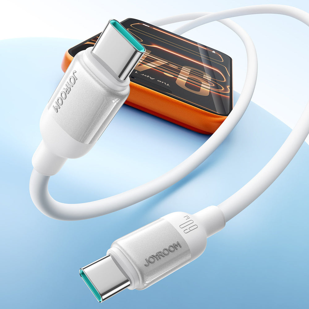 Joyroom S-A62 Lively Series 60W USB-C - USB-C Cable 1.2m - White