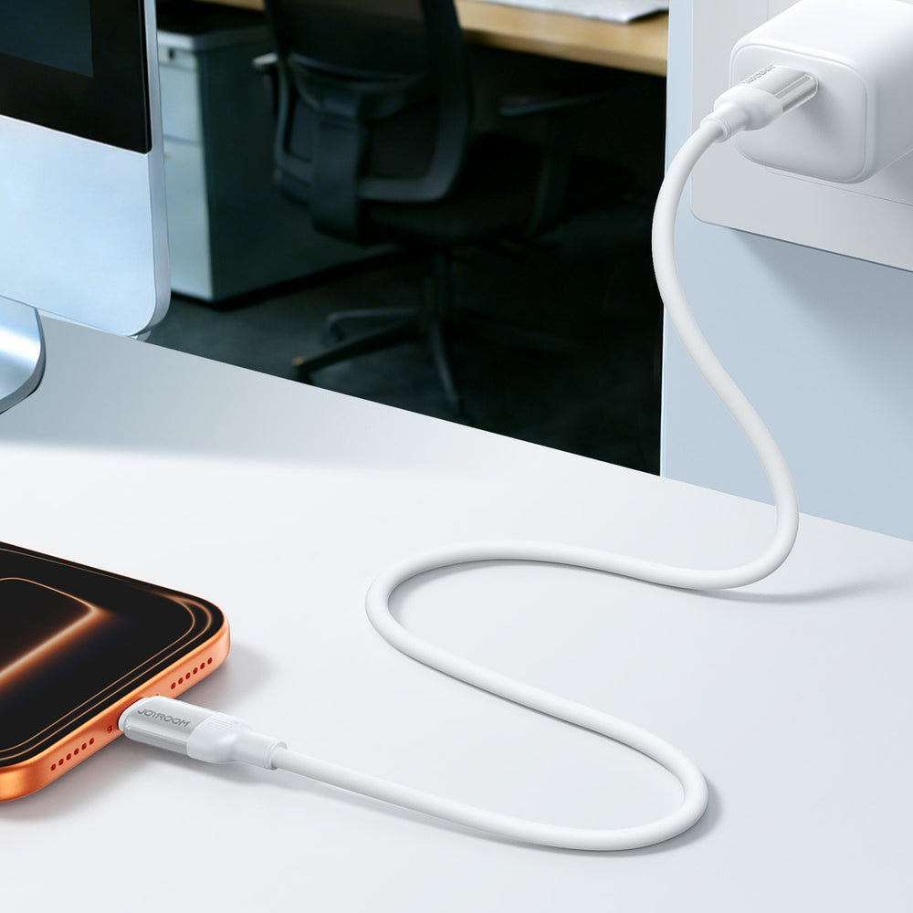 Joyroom S-A62 Lively Series 60W USB-C - USB-C Cable 1.2m - White
