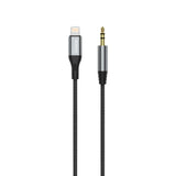 Dudao Lightning to mini jack 3.5mm audio cable 1m gray (L11PRO)