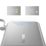 Baseus PicoGo 10000mAh 45W Powerbank with Digital Display and Built-in USB-C Cable - Titanium
