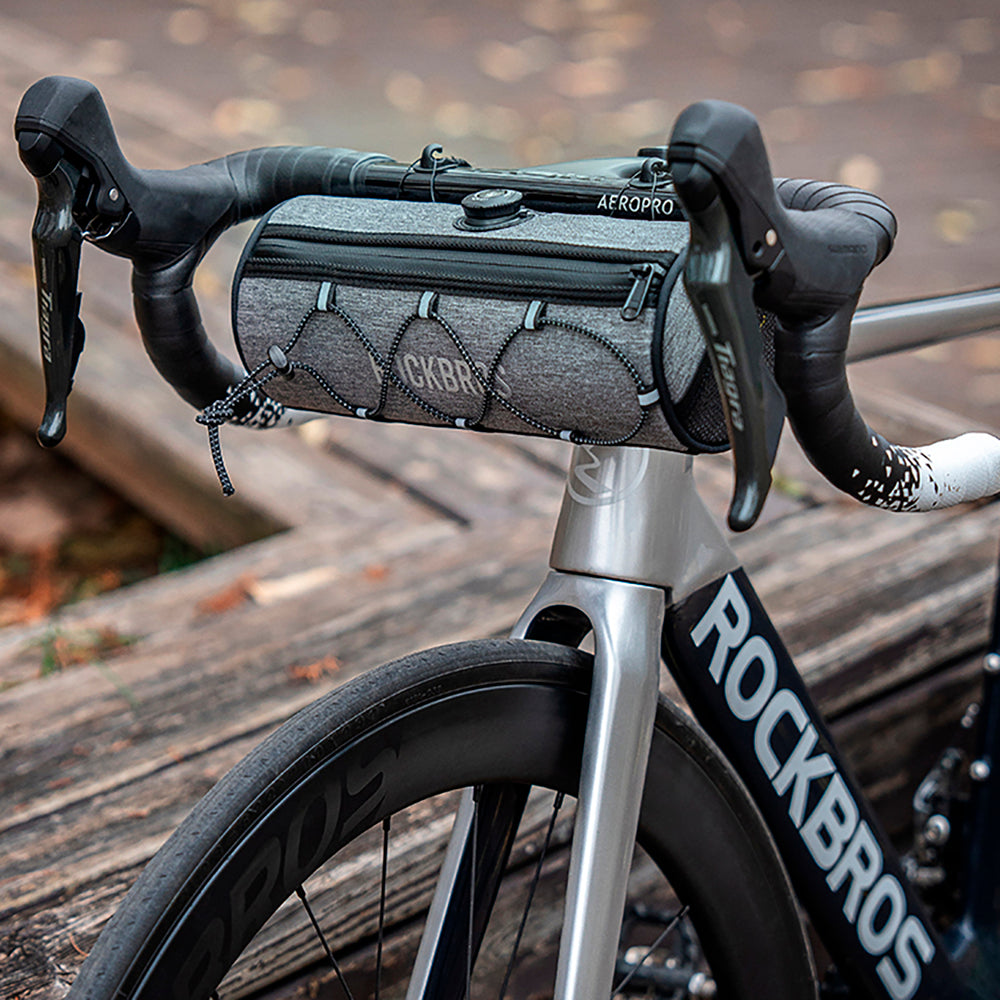 Rockbros TL002 ROAD TO SKY 1.5L Waterproof Handlebar Bike Bag - Gray