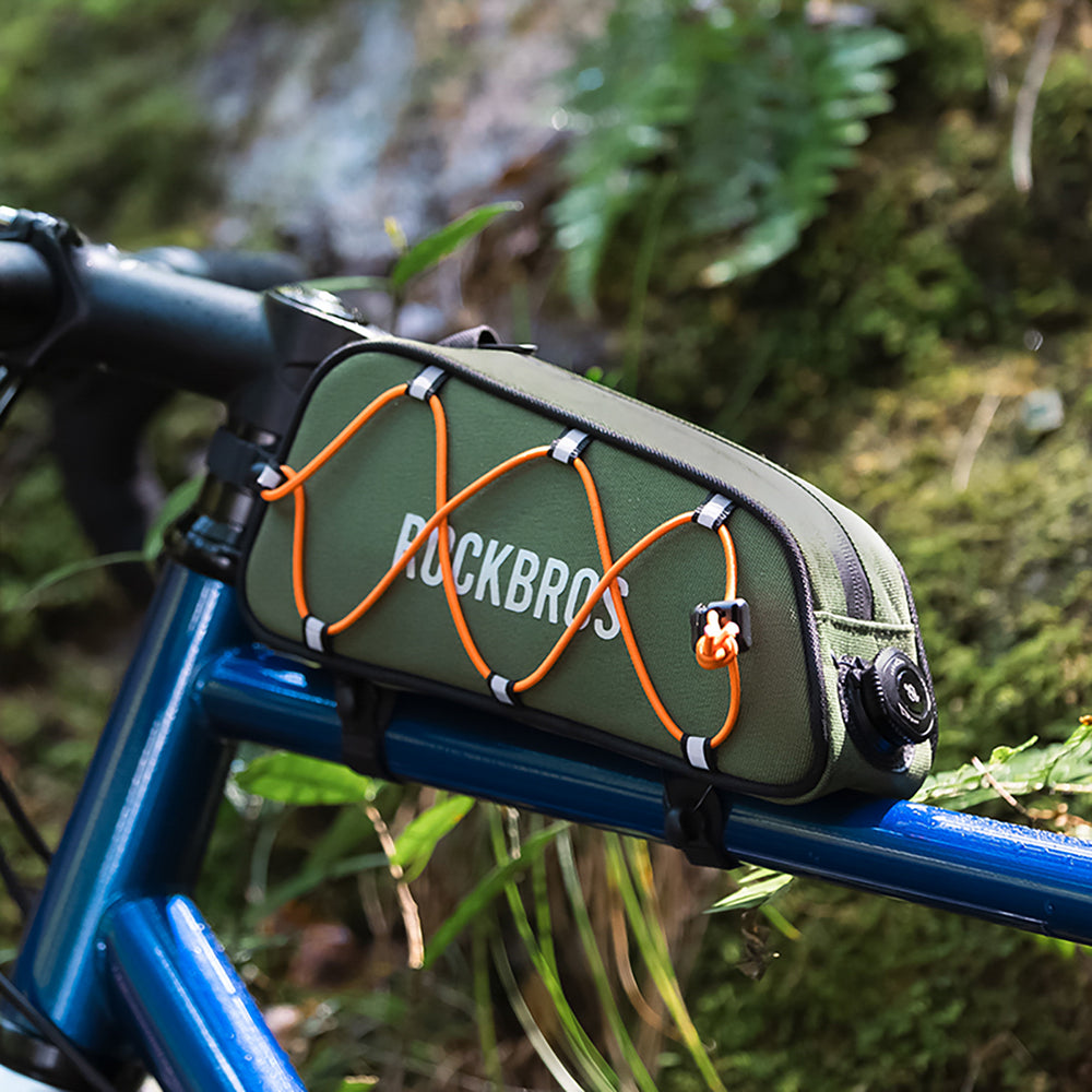 Rockbros TL004 ROAD TO SKY 0.7 l waterproof frame bag - green