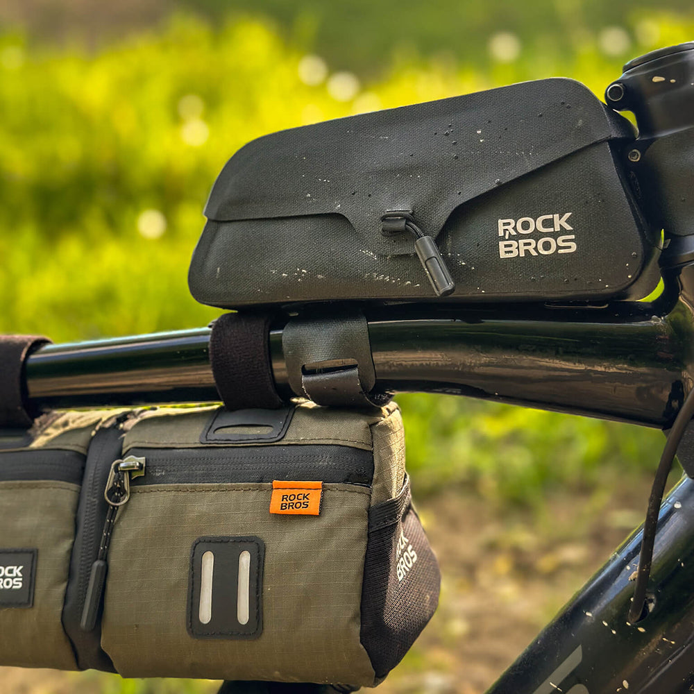 Rockbros AS-134 ROAD TO SKY waterproof bike frame bag 0.6 l - black