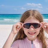 Rockbros SP383 Photochromic Cycling Glasses with UV400 Protection for Kids - Pink