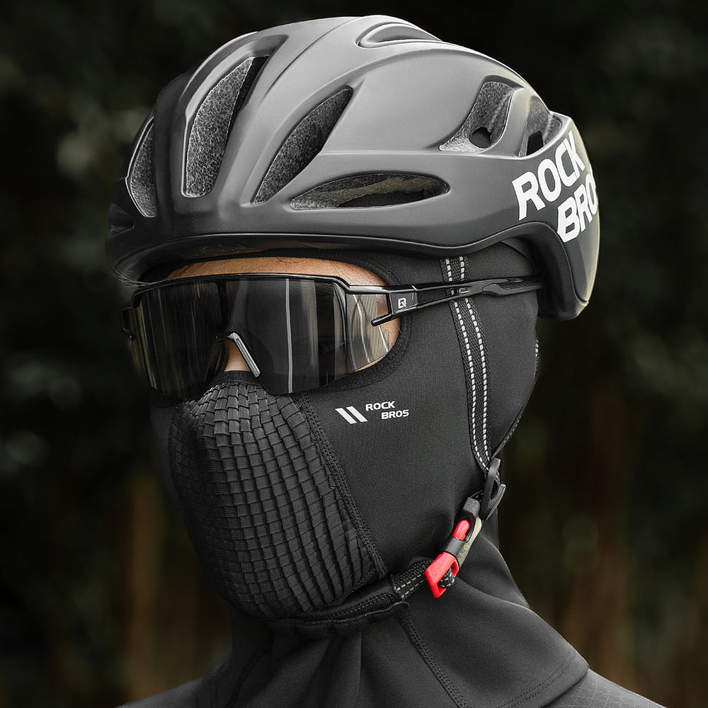 Rockbros LF25699 Fleece Bicycle Balaclava - Black