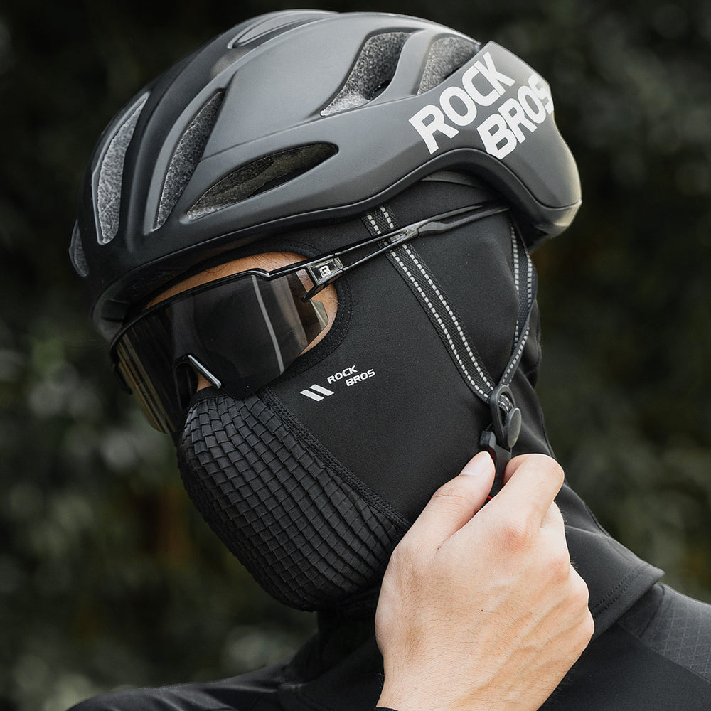 Rockbros LF25699 Fleece Bicycle Balaclava - Black
