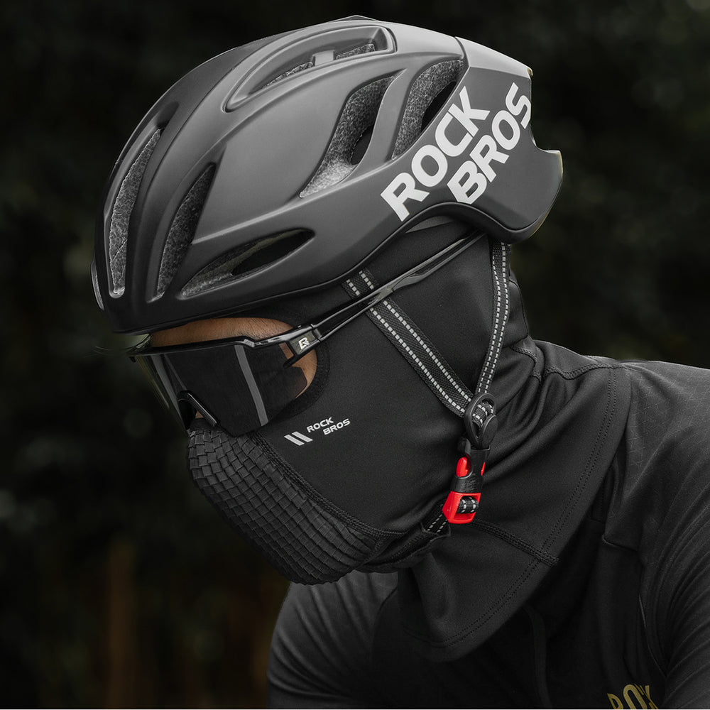 Rockbros LF25699 Fleece Bicycle Balaclava - Black