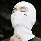 Rockbros LF25699 fleece cycling balaclava - white