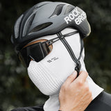 Rockbros LF25699 fleece cycling balaclava - white