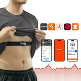 Rockbros HRM812 Bluetooth ANT+ Heart Rate Monitor Belt HRM Sensor IP67 - Black