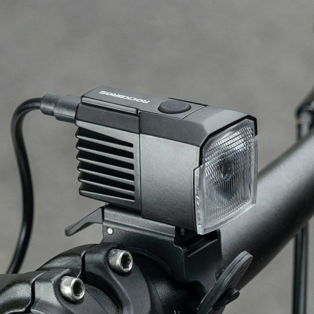 Rockbros RHL1600 Front Bike Light 1600lm with External Power Supply USB-C - Black