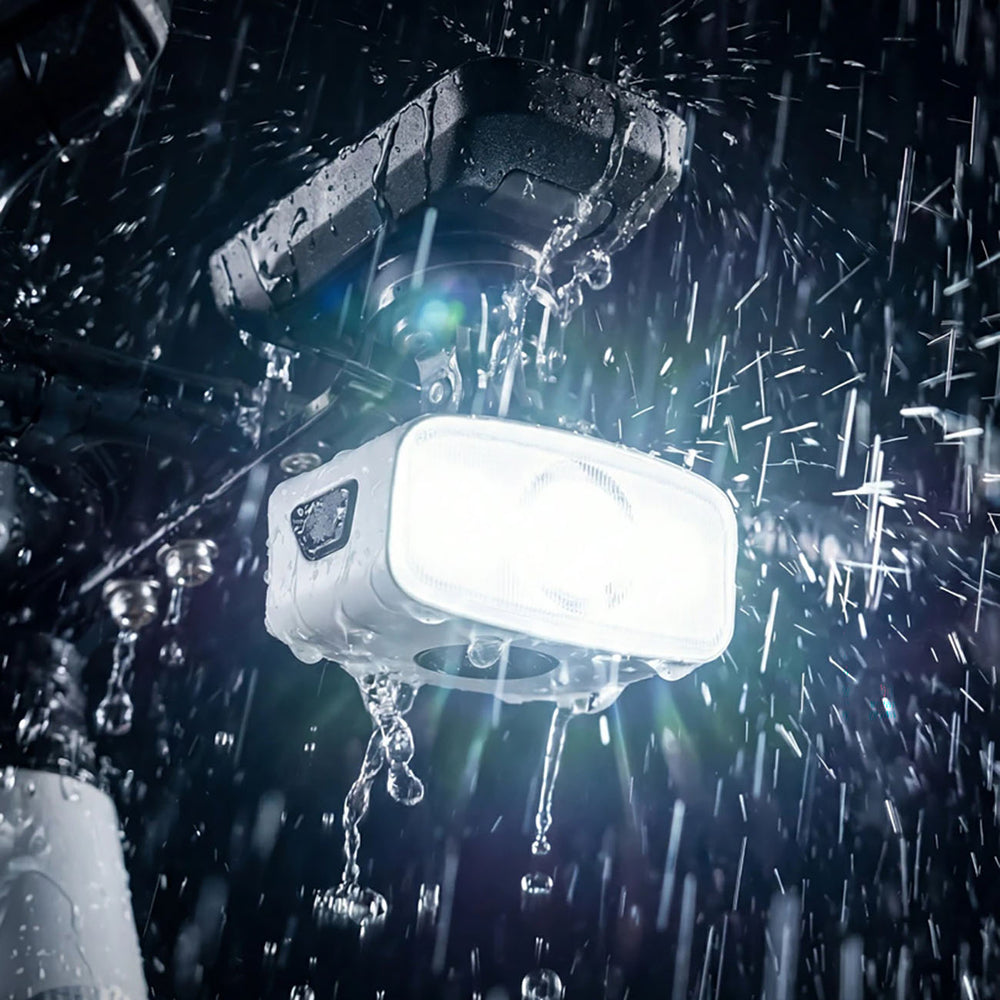 Rockbros QC1200 Front Bike Light 1200lm USB-C - White