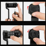 Rockbros LFCXR0085 Folding Bike Lock with Combination - Black