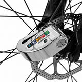 Rockbros LBAYG8308 Bike Lock with Alarm and Disc Lock - Black