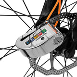 Rockbros LBAYG8308 Bike Lock with Alarm and Disc Lock - Orange