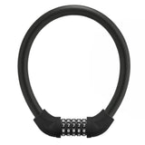 Rockbros RKS870-BK bicycle lock with code, steel cable, 85 cm - black