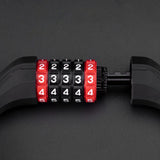 Rockbros RKS507 bicycle lock with 5-digit code, steel cable, 180 cm - black