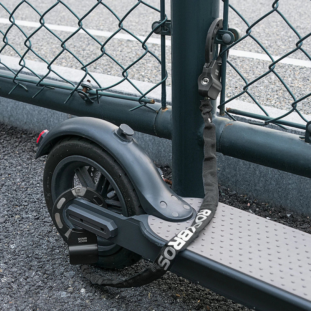 Rockbros 85922 Chain Lock for Scooters and Bikes - Black