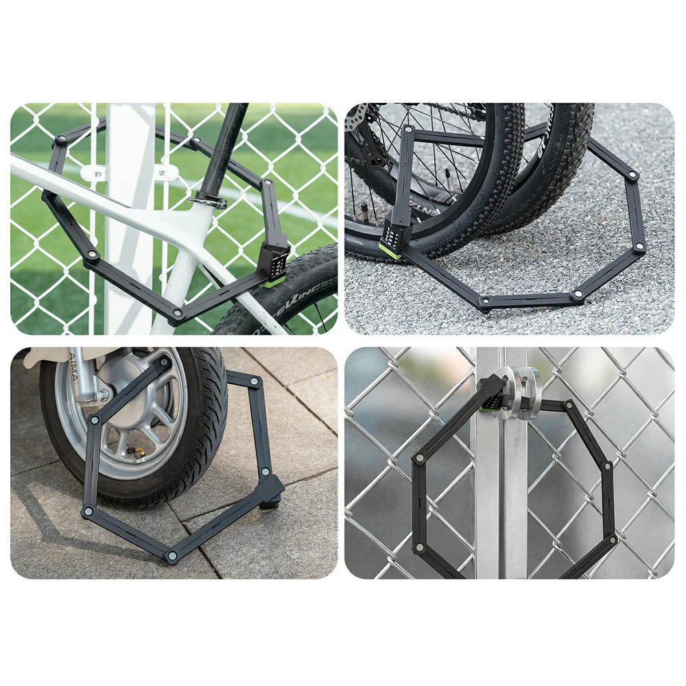 Rockbros 829 Folding Code Bike Lock - Black