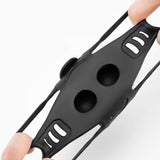 Rockbros LF24166 Silicone Bike Phone Holder 4-7" - sort