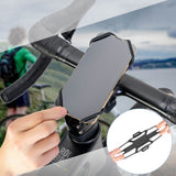 Rockbros 250015001 silicone clamp phone holder - black