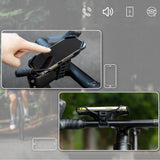 Rockbros 250015001 silicone clamp phone holder - black