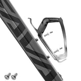 Rockbros RKL02 Aluminum Bottle Cage - Black and Silver