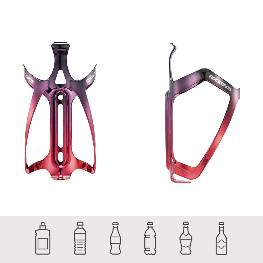 Rockbros RKL02 Aluminum Bottle Cage - Black and Red