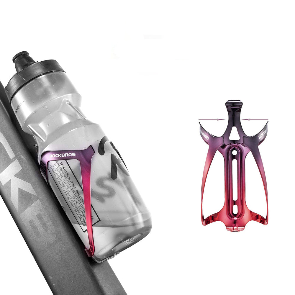 Rockbros RKL02 Aluminum Bottle Cage - Black and Red