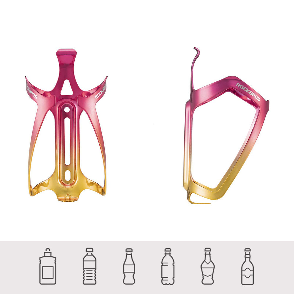 Rockbros RKL02 Aluminum Bottle Cage - Red and Gold