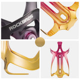 Rockbros RKL02 Aluminum Bottle Cage - Red and Gold