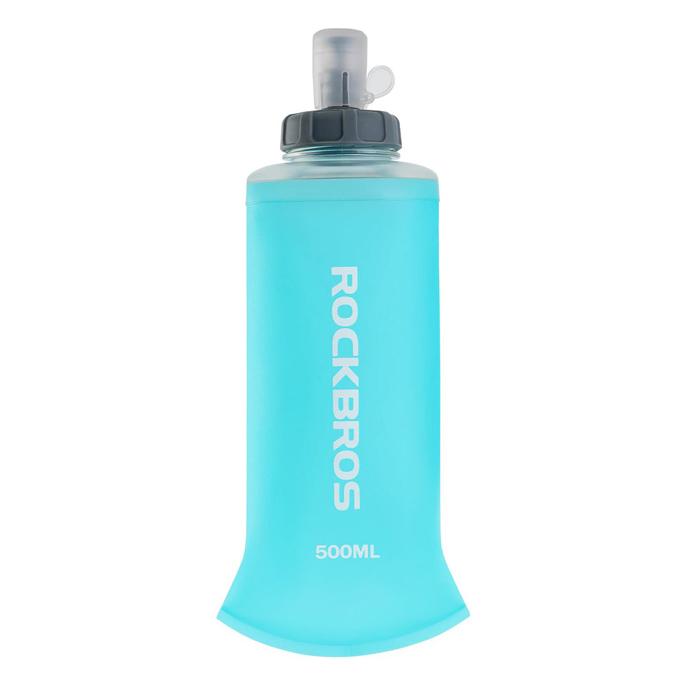 Rockbros 35210027001 soft flask running water bottle 500 ml - light blue