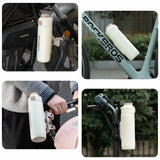Rockbros S550H-1 700 ml Thermal Bottle with Magnetic Holder and Mounting Strap - Beige