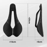 Rockbros LF0214 Anatomical 3D Waterproof Bicycle Saddle - Black