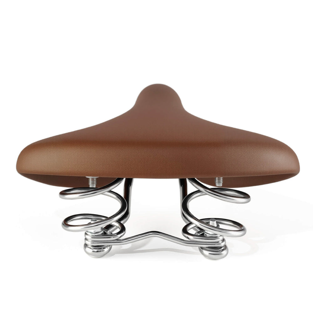 Rockbros 6800S retro comfort bicycle saddle - brown