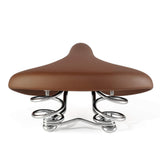 Rockbros 6800S retro comfort bicycle saddle - brown