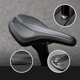 Rockbros B824 sports ergonomic bicycle saddle - black