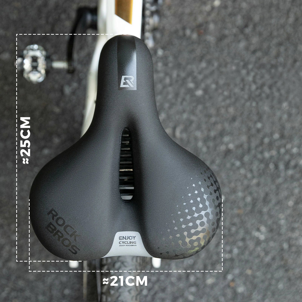 Rockbros 6876 comfortable ergonomic bicycle saddle - black