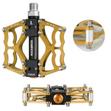 Rockbros JT201012LG 2010-12L Aluminum Platform Bicycle Pedals - Gold