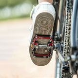 Rockbros 2010-12SBKR Aluminum Bicycle Pedals with Sealed Bearings - Black and Red