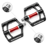 Rockbros 2020-12CBK Platform Aluminum Bicycle Pedals - Black
