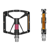 Rockbros K307PT Aluminum Reflective Platform Bicycle Pedals - Black