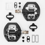 Rockbros M108 Nylon Half-Lock Double-Sided Bicycle Pedals - Black