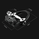 Rockbros P602 cykelpedaler SPD-SL-system - sort
