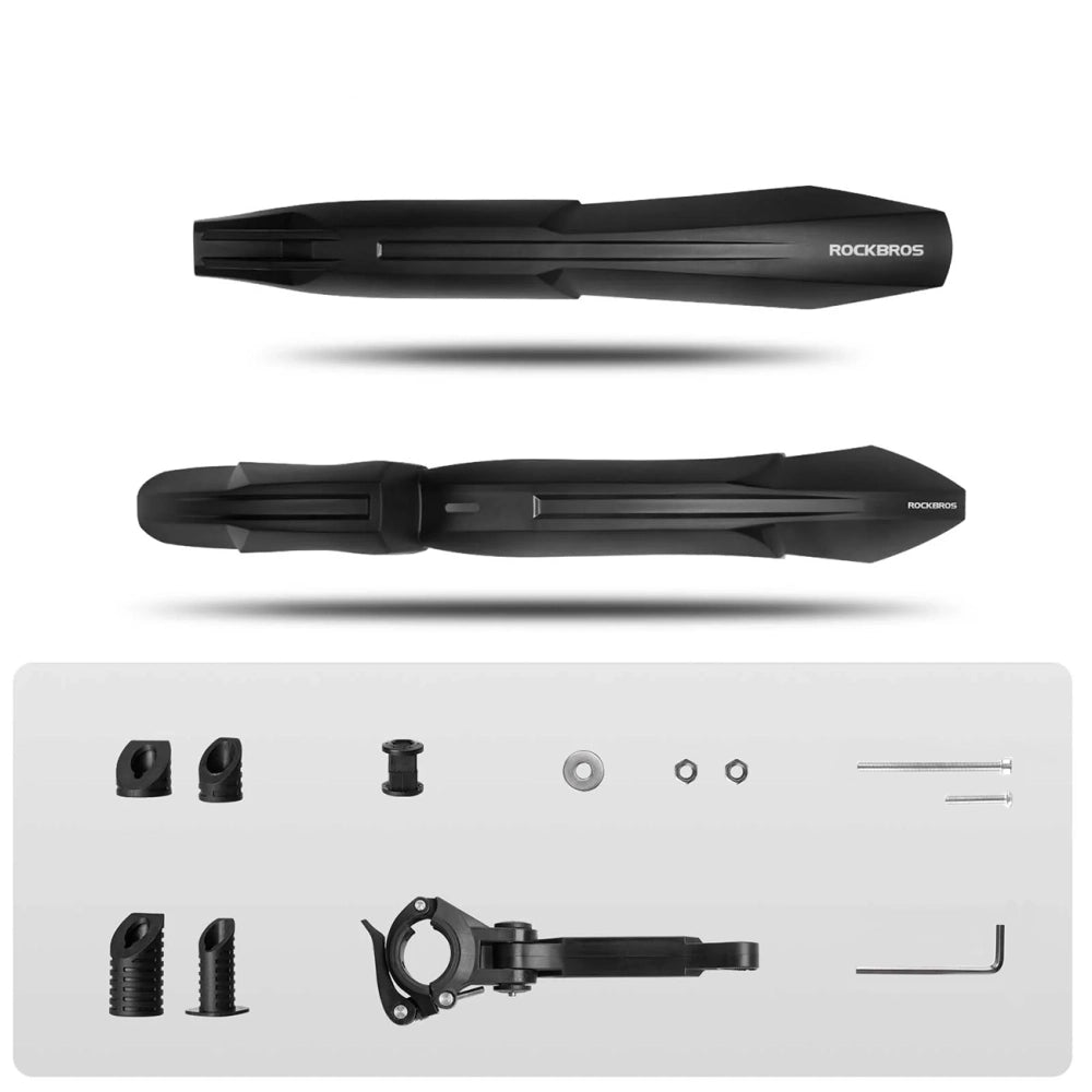 Rockbros FK-880 front and rear bicycle fenders for 24" bikes - black
