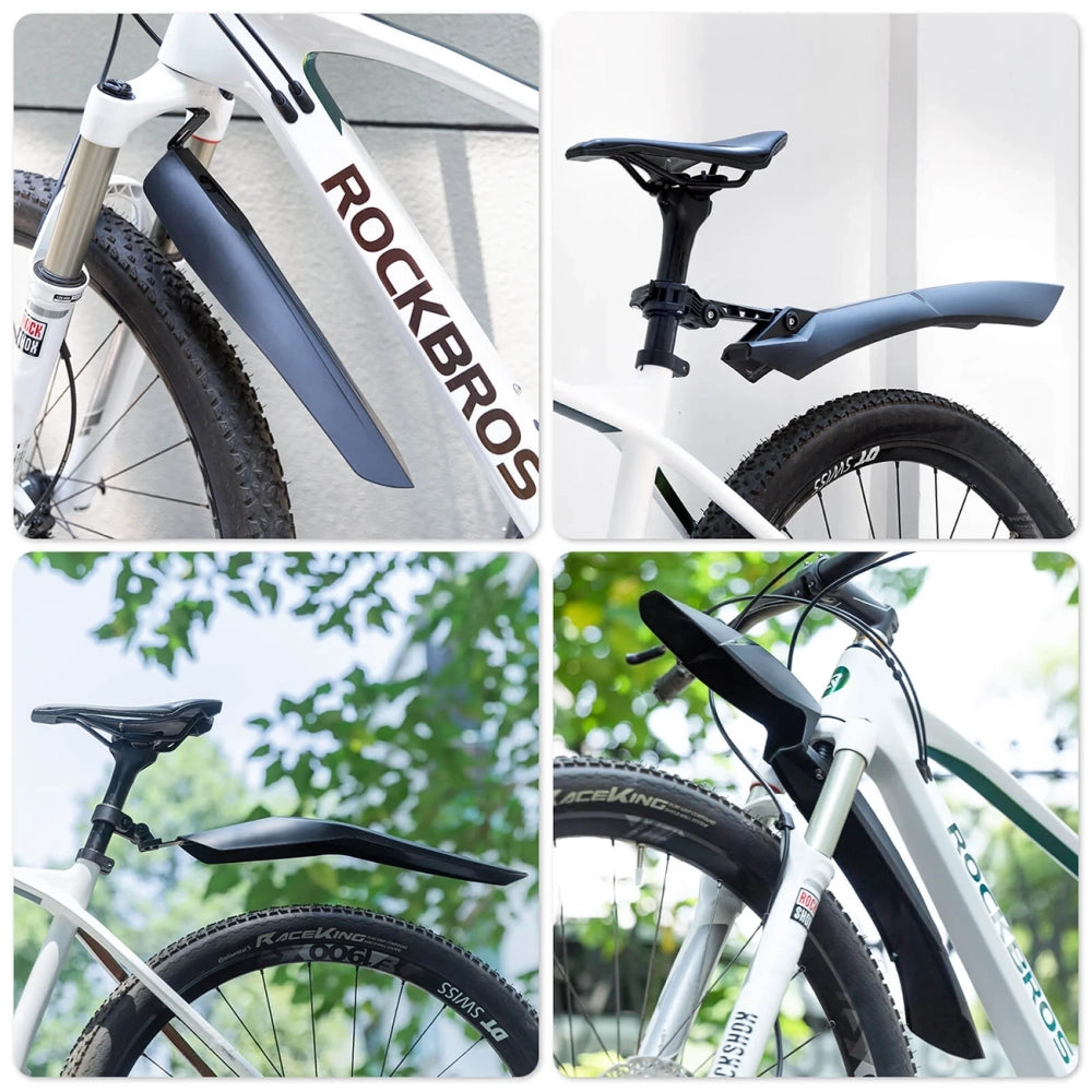 Rockbros FK-880 front and rear bicycle fenders for 24" bikes - black